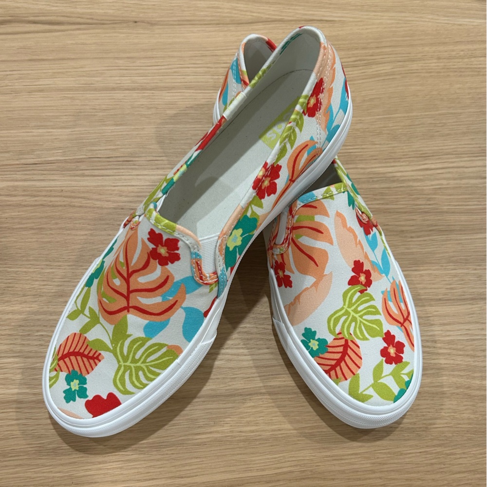 Keds Colorful Floral Slip-On Sneakers